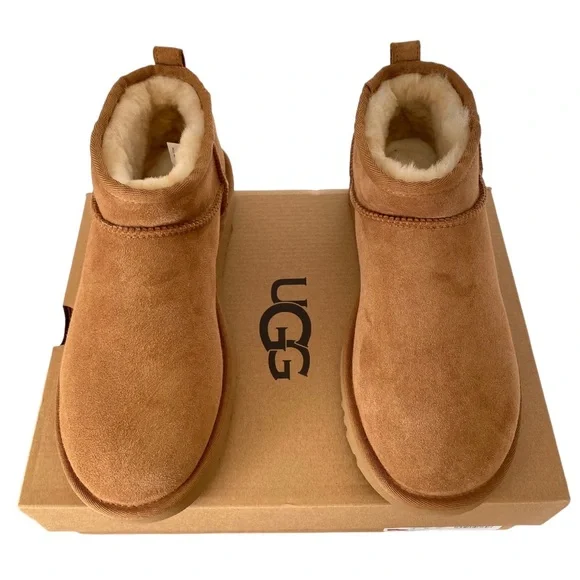 UGG Classic Ultra Mini Boot Chestnut - Picture 3 of 14